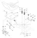 Page F Diagram and Parts List for WE1538A  Weed Eater Lawn Tractor